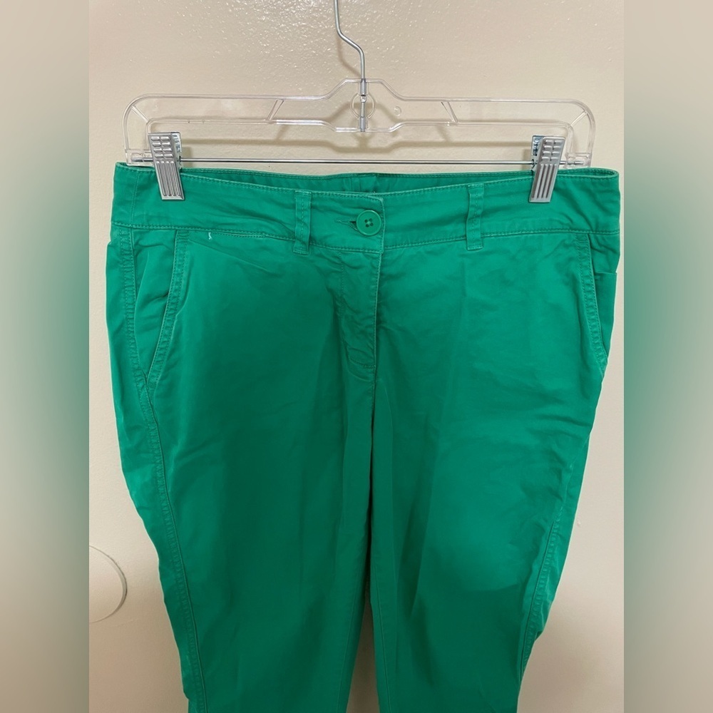 ✨Crown & Ivy Green Charolette Style Pants Size 4 - Picture 2 of 7